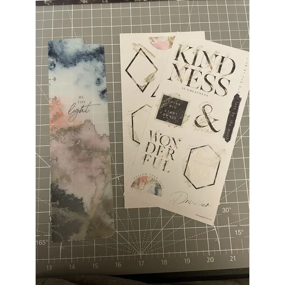Happy Planner Classic Cosmic Watercolor Companion Set Envelopes, Dashboards